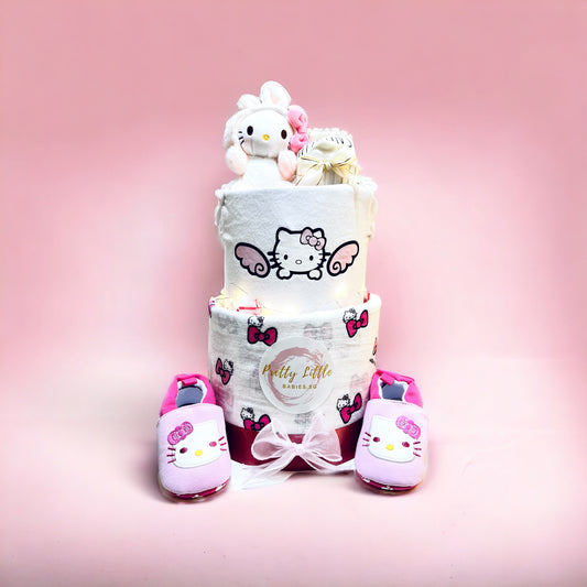 Hello Kitty Diaper cake